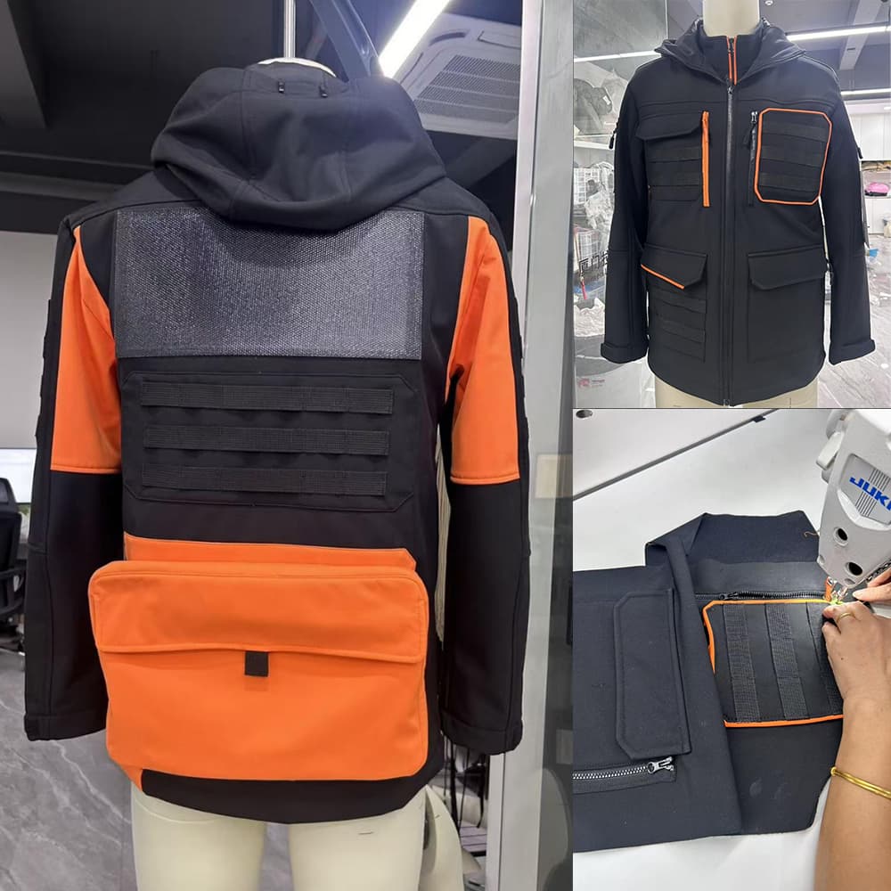 Una chaqueta de senderismo con energía solar