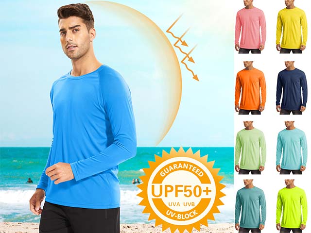 Camiseta de protección solar totalmente personalizada: desde la selección de la tela hasta el corte y la confección para marcas de marca propia.